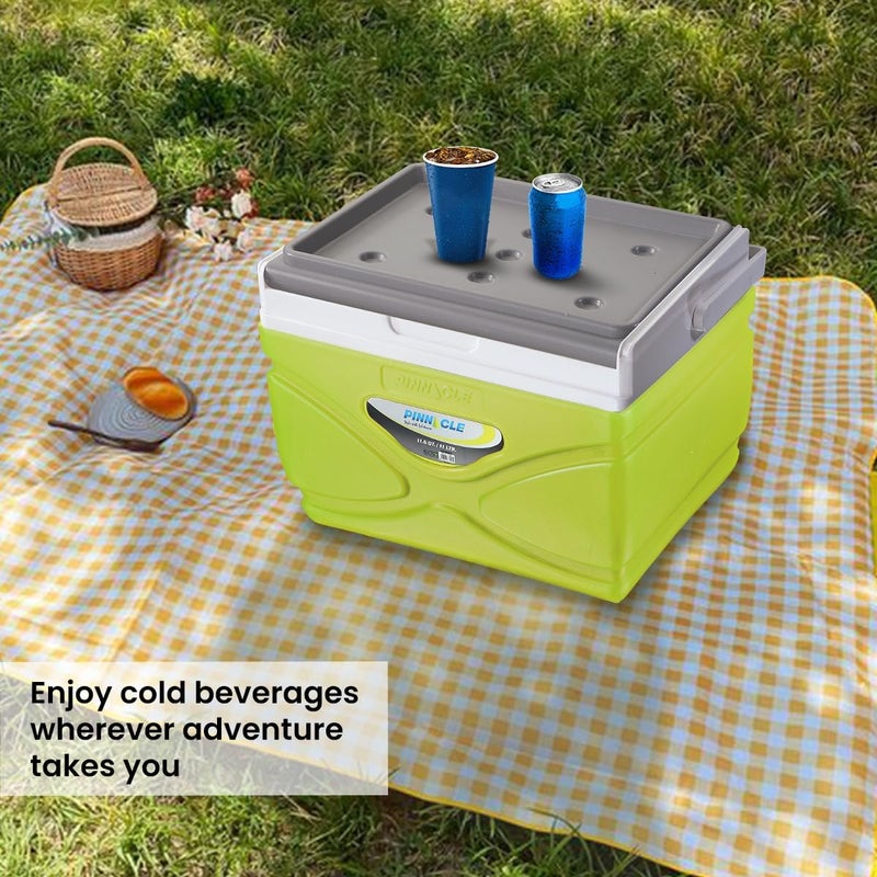 PINNACLE Picnic Cooler – 4.5 Liter Hard Cooler – Coolbox Keeps Contents Cool for 48 Hours – BPA Free Outdoor Cooler – Portable Cooler for Picnics, Grill, Camping (Orange) - Image 4